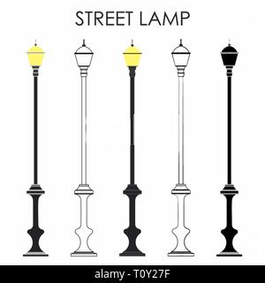 Lampione stradale Illustrazione Vettoriale