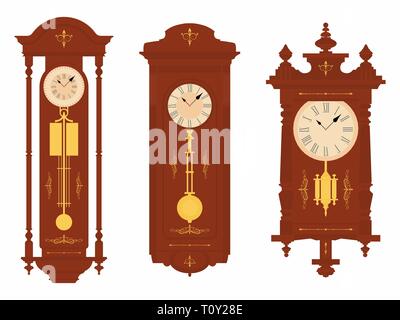 Orologio da parete colorato Illustrazione Vettoriale