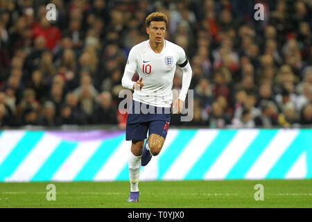 Londra, Regno Unito. 22 Mar, 2019. Il dele Alli di Inghilterra durante UEFA EURO 2020 qualifica del gruppo un match tra Inghilterra e Repubblica ceca a Wembley Stadium il prossimo 22 marzo 2019 a Londra, Inghilterra. (Foto di Matt Bradshaw/phcimages.com) Credit: Immagini di PHC/Alamy Live News Foto Stock