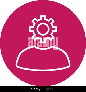 Immagine che mostra l'icona di amministrazione Foto Stock