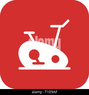 Esercizio Bike Icona illustrazione vettoriale Foto Stock