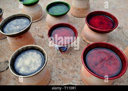 Ceramica di essiccazione a Lima. Dipartimento di Lima.PERU Foto Stock