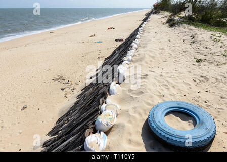 Mozambico, Beira, Oceano indiano e la spiaggia Foto Stock