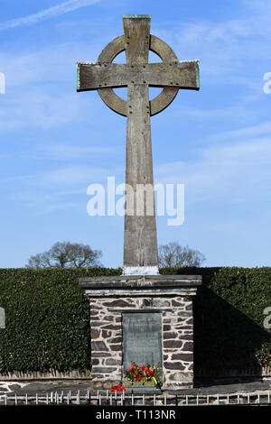 Memoriale di guerra nel villaggio swithland nel LEICESTERSHIRE REGNO UNITO Inghilterra Foto Stock