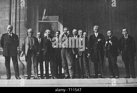 La Politica, conferenza conferenza della Allied Supremo Consiglio di guerra, Parigi, 9.8.1921, Additional-Rights-Clearance-Info-Not-Available Foto Stock