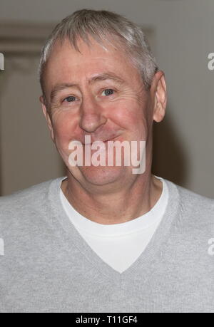 Cast dell'Opera nazionale inglese della produzione del 'Man di La Mancha' frequentare un photocall tenutosi presso il Teatro Colosseo con: Nicholas Lyndhurst dove: Londra, Regno Unito quando: 19 Feb 2019 Credit: WENN.com Foto Stock