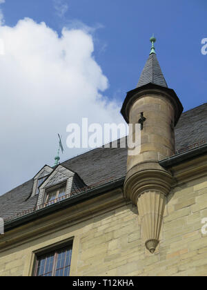 Torretta sul municipio di Osnabruck, Germania Foto Stock