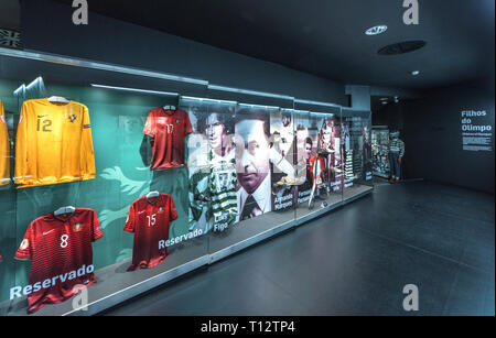 Visitare FC museo sportivo. Lisboa, Portogallo Foto Stock