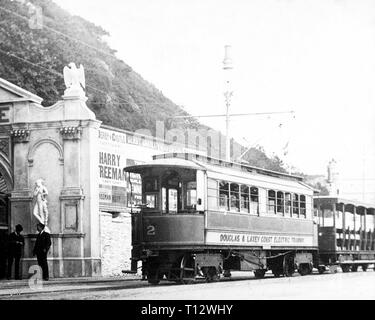 Derby stazione Castle Douglas Isle of Man in 1898 Foto Stock