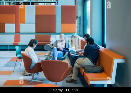 Aree dell'Università di Amsterdam Il moderno edificio del campus. Foto Stock