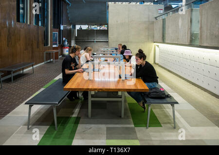 Aree dell'Università di Amsterdam Il moderno edificio del campus. Foto Stock