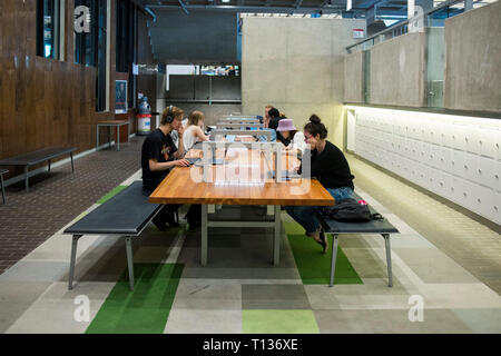 Aree dell'Università di Amsterdam Il moderno edificio del campus. Foto Stock