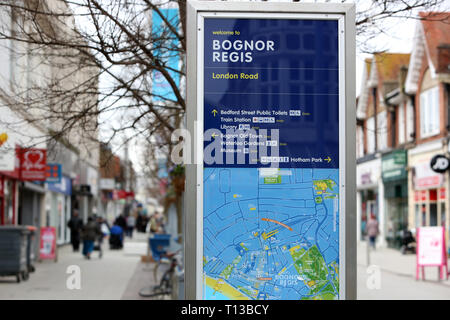 Viste generali di Bognor Regis, West Sussex, Regno Unito. Foto Stock