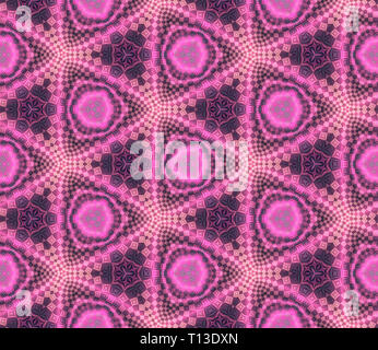 Caratteristiche geometriche seamless pattern, rosa. Parete luminosa-carta in stile modernista. Uno sfondo per il design. Foto Stock