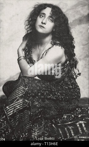 Fotografia promozionale di Lyda Borelli - film muto era Foto Stock