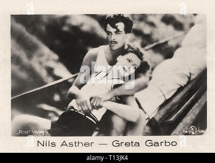 Fotografia promozionale di Nils Asther e Greta Garbo nel singolo Standard (1929) - film muto era Foto Stock