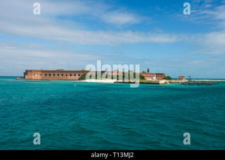 Stati Uniti d'America, Florida, Florida Keys, Parco Nazionale di Dry Tortugas, Fort Jefferson Foto Stock