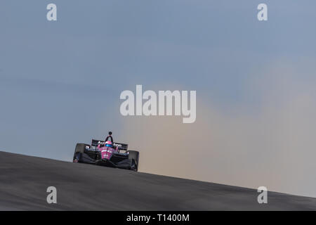 Marzo 22, 2019 - Austin, Texas, Stati Uniti - Jack Harvey (60) d'Inghilterra passa attraverso le spire durante la pratica per la Indycar Classic presso il circuito delle Americhe di Austin, Texas. (Credito Immagine: © Walter G Arce Sr Asp Inc/ASP) Foto Stock