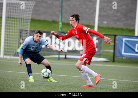 Derry, Irlanda del Nord. 23 marzo, 2019. Jamie Glackin ( Coleraine) sull'attacco durante la Danske Bank dispositivo di Premiership tra istituto FC & Coleraine FC presso la Ryan McBride Brandywell Stadium 23-03-2019 Credito: Kevin Moore/MCI/Alamy Live News Foto Stock