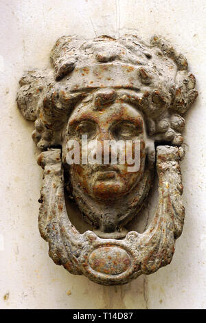 Storico battenti della porta a Malta Foto Stock