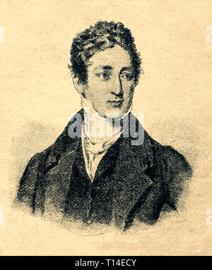 Robert Peel, Primo Ministro, statista inglese Digital riproduzione migliorata da illustrato panoramica della vita dell'umanità nel secolo XIX, 1901 edition, Marx casa editrice, San Pietroburgo. Foto Stock