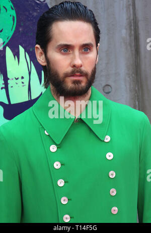 Agosto 03, 2016 - Londra, Inghilterra, Regno Unito - "suicide Squad' Premiere europeo, Odeon Leicester Square - tappeto rosso arrivi mostra fotografica: Jared Leto Foto Stock