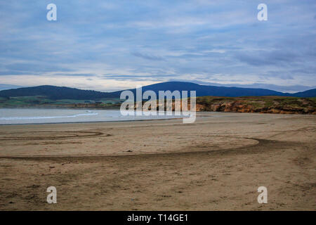 Monkey Island Beach in Southland, Isola del Sud, Nuova Zelanda Foto Stock