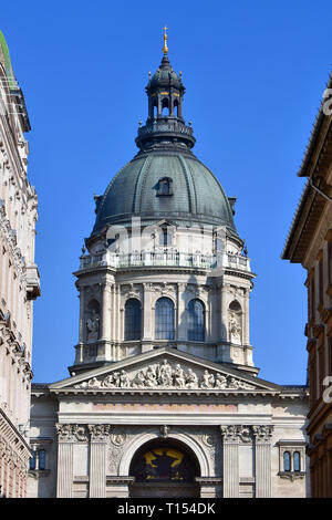 La Basilica di Santo Stefano, Budapest, Ungheria. Szent Istvan bazilika, Budapest, Magyarország. Foto Stock