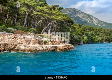 Mugla, Turchia, 14 Maggio 2012: Baia di Gokova, Akyaka Foto Stock