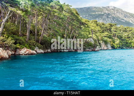 Mugla, Turchia, 14 Maggio 2012: Baia di Gokova, Akyaka Foto Stock