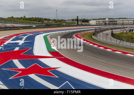 Marzo 23, 2019 - Austin, Texas, Stati Uniti - MAX CHILTON (59) d'Inghilterra passa attraverso le spire durante la pratica per la Indycar Classic presso il circuito delle Americhe di Austin, Texas. (Credito Immagine: © Walter G Arce Sr Asp Inc/ASP) Foto Stock