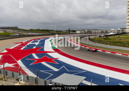 Austin, Texas, Stati Uniti d'America. 23 Mar, 2019. JACK HARVEY (60) d'Inghilterra passa attraverso le spire durante la pratica per la Indycar Classic presso il circuito delle Americhe di Austin, Texas. (Credito Immagine: © Walter G Arce Sr Asp Inc/ASP) Foto Stock