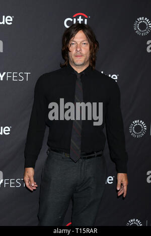 Los Angeles, CA, Stati Uniti d'America. 22 Mar, 2019. LOS ANGELES - MAR 22: Norman Reedus al PaleyFest - ''The Walking Dead'' evento presso il Teatro Dolby su Marzo 22, 2019 a Los Angeles, CA Credito: Kay Blake/ZUMA filo/Alamy Live News Foto Stock