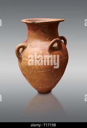 Hittita terra cotta quattro gestite pot. Hittita Impero, Alaca Hoyuk, 1450 - 1200 BC. Alaca Hoyuk. Çorum Museo Archeologico, Corum, Turchia Foto Stock