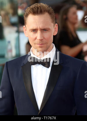 Maggio 08, 2016 - Londra, Inghilterra, Regno Unito - TV BAFTA Awards 2016, Royal Festival Hall - tappeto rosso arrivi mostra fotografica: Tom Hiddleston Foto Stock