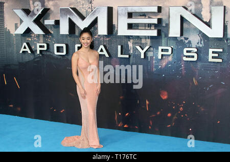 Maggio 09, 2016 - Londra, Inghilterra, Regno Unito - "X-Men Apocalypse' globale di screening della ventola, BFI Imax - tappeto rosso arrivi mostra fotografica: Lana Condor Foto Stock