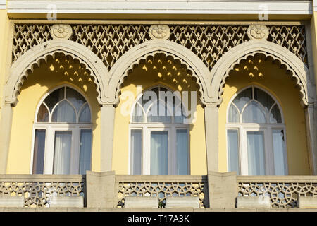 Town Hall, Mohacs, Ungheria. Varoshaza, Mohacs, Magyarorszag. Foto Stock