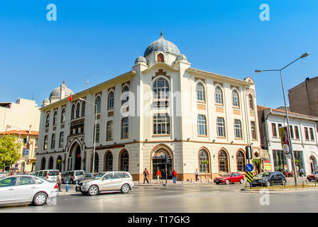 Izmir, Turchia, 23 Maggio 2008: Borsa edificio a Pasaport Foto Stock