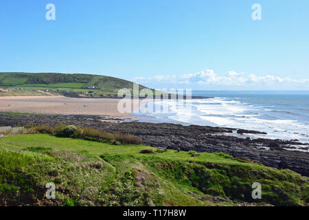 Croyde Bay, Croyde Beach, Croyde, Braunton, North Devon, Regno Unito Foto Stock