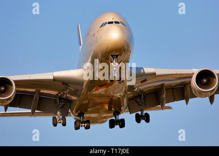 A6-APF Etihad Airways Airbus A380-800 Foto Stock