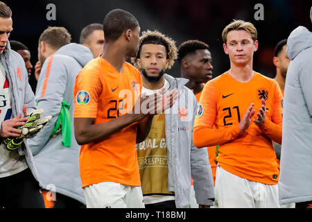 Amsterdam, Paesi Bassi. 24 Mar, 2019. AMSTERDAM, calcio, 24-03-2019, Euro Qualifica, Stadium Johan Cruyff arena. Credito: Pro scatti/Alamy Live News Foto Stock