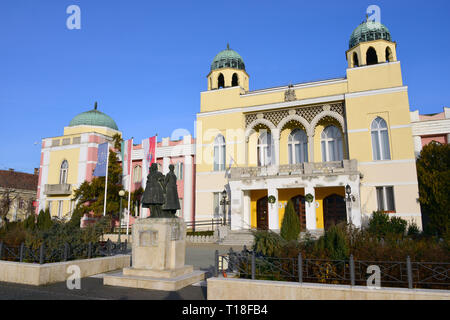 Town Hall, Mohacs, Ungheria. Mohacs Varoshaza, Magyarorszag. Foto Stock