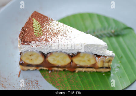 Banoffee, banoffee cake o torta banoffee Foto Stock