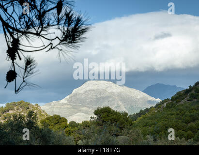 Montagna Bianca in Spagna, Montes de Malaga Foto Stock