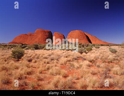 Australia. Territorio del Nord. Alice Springs regione. Il Kata Tjuta (Mount Olga) (l'Olgas). Foto Stock