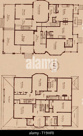 "Artistico case moderne : libro numero due." (1902) Foto Stock