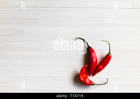 Il peperoncino (Cile, Cile pepe, peperoncino, o peperoncino) Foto Stock