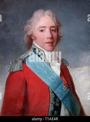 Charles Philippe de France, Comte d'Artois (1757-1836) - Comte d'Artois, più tardi Carlo X di Francia, da Henri Pierre Danloux. 1798 Foto Stock