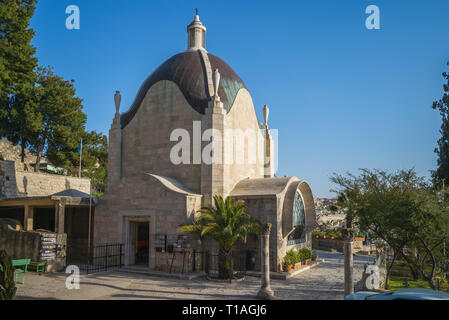 Dominus Flevit Chiesa in Gerusalemme, Israele Foto Stock