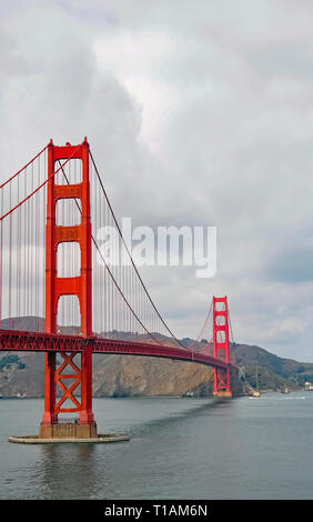 Golden Gate Bridge di San Francisco. Punto di fuga. Foto Stock